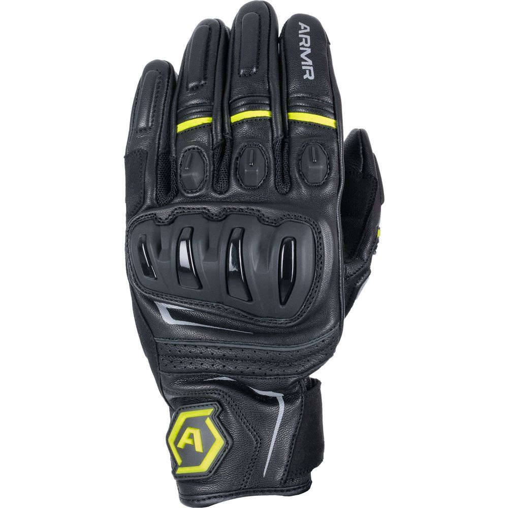 ARMR Raiden 3.0 Leather Gloves Black / Yellow