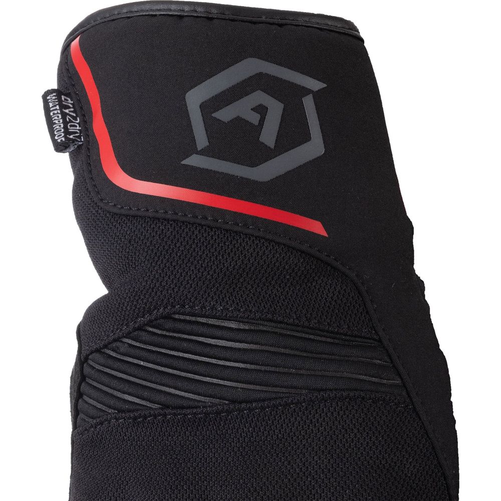 ARMR Eyoshi 3.0 Waterproof Textile Gloves Black / Red  - FREE UK Shipping, FREE 365 Day Returns | Moto Central