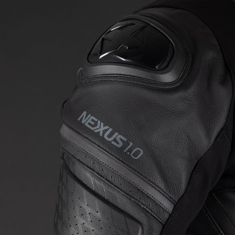 Oxford Nexus 1.0 One Piece Leather Suit Stealth Black