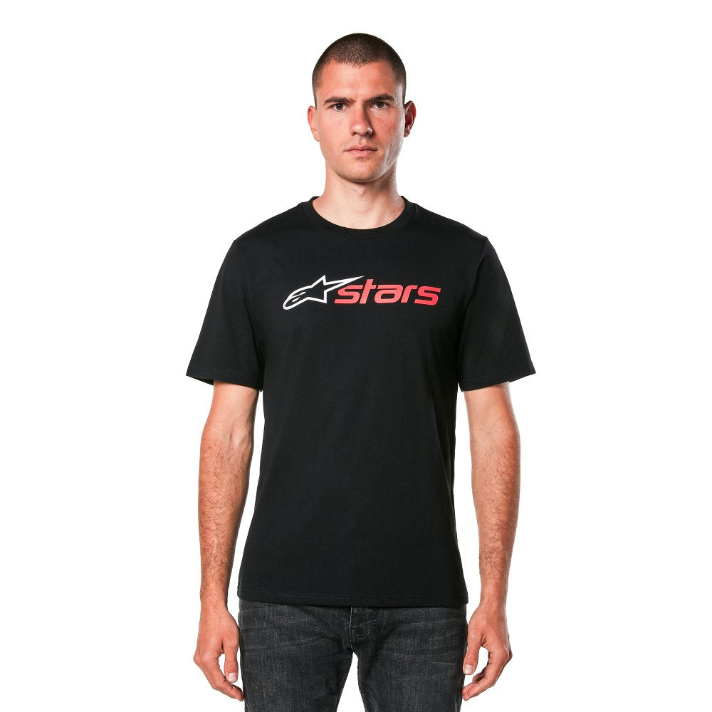 Alpinestars Blaze 2.0 CSF T-Shirt Black / White / Red  - FREE UK Shipping, FREE 365 Day Returns | Moto Central