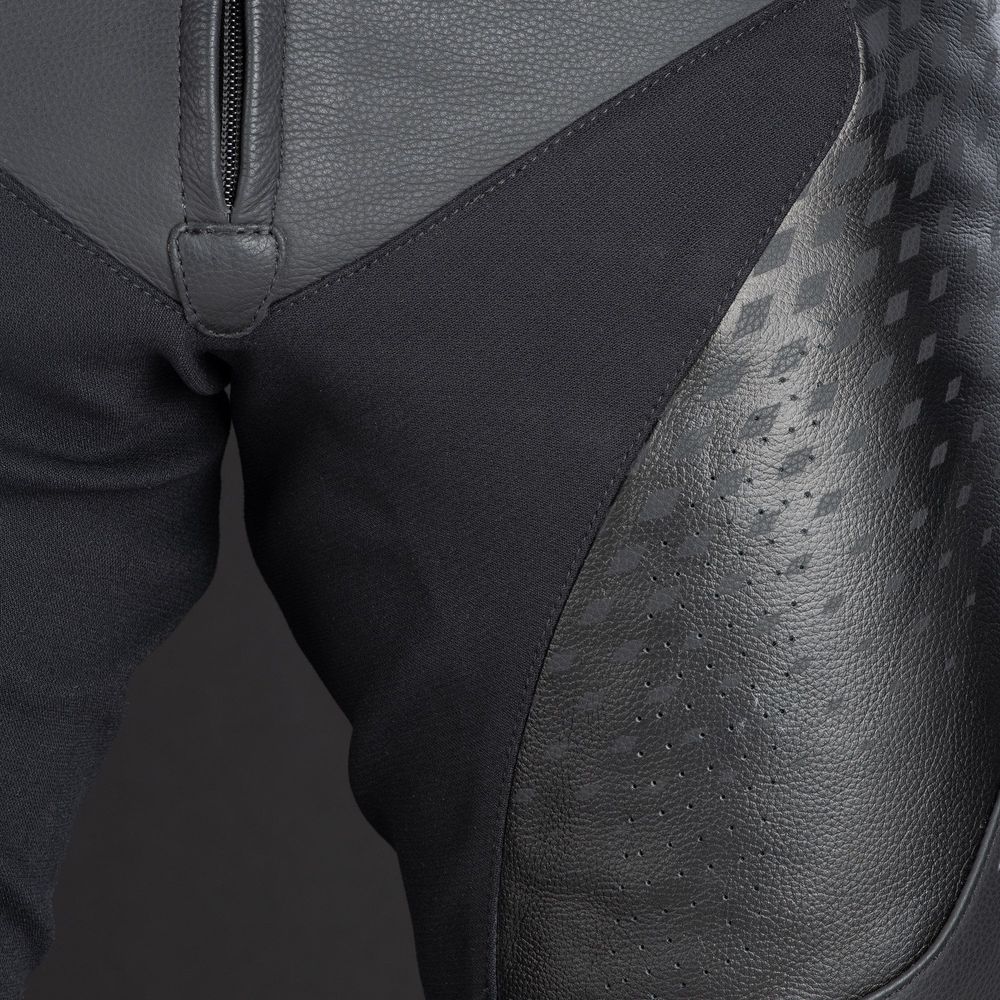 Oxford Nexus 1.0 Leather Trouser Stealth Black - FREE UK Shipping, FREE 365 Day Returns | Moto Central