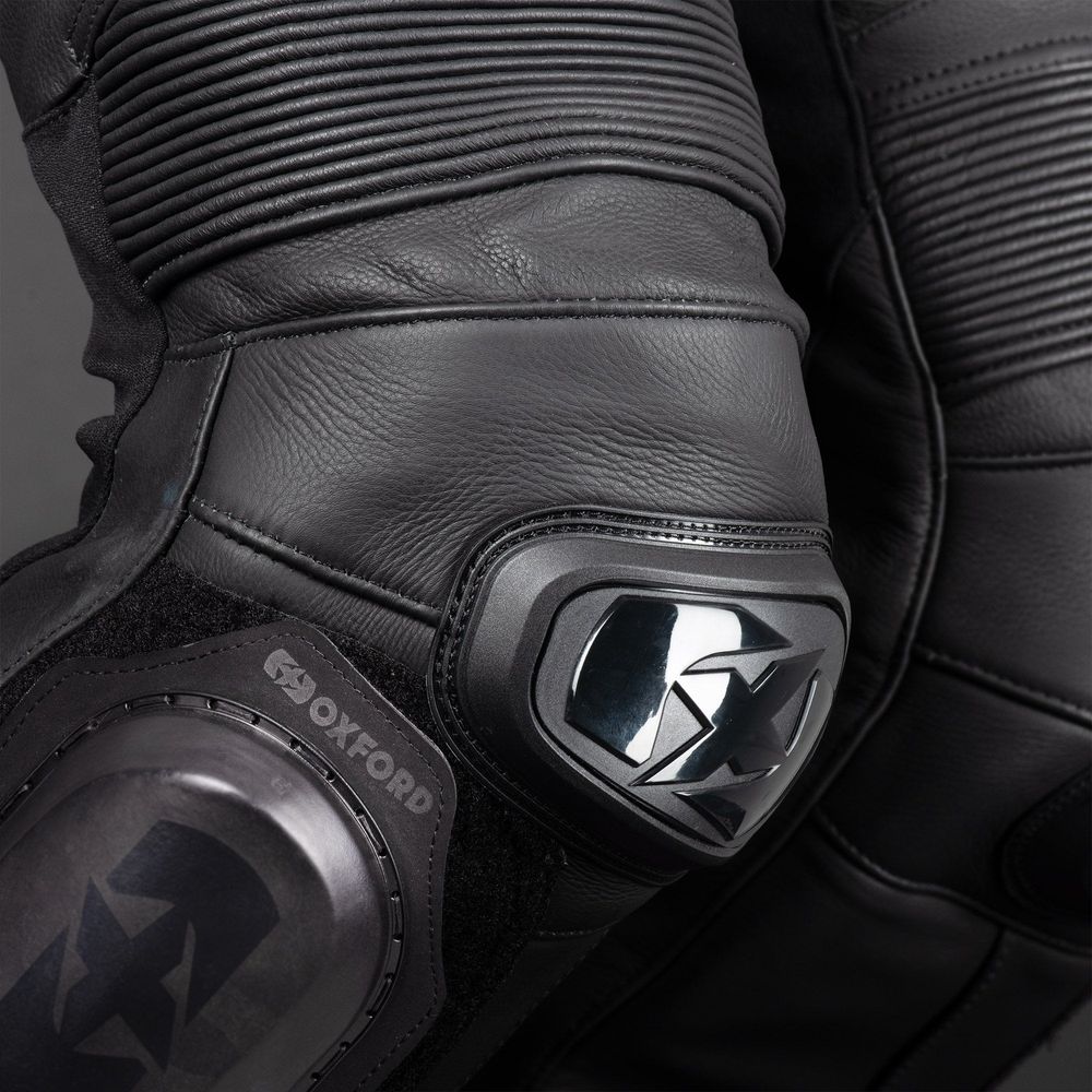 Oxford Nexus 1.0 Leather Trouser Stealth Black - FREE UK Shipping, FREE 365 Day Returns | Moto Central