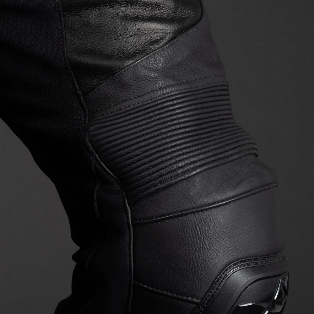 Oxford Nexus 1.0 Leather Trouser Stealth Black - FREE UK Shipping, FREE 365 Day Returns | Moto Central