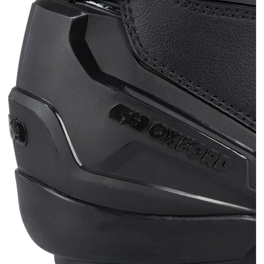 Oxford Cypher 1.0 Dry2Dry Boots Black / White - FREE UK Shipping, FREE 365 Day Returns | Moto Central