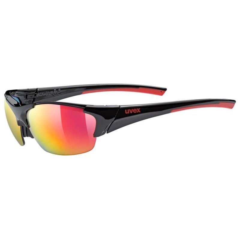 Uvex Blaze 3 Sunglasses Black / Red - FREE UK Shipping, FREE 365 Day Returns | Moto Central