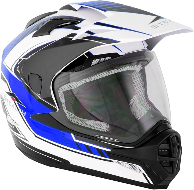 Stealth HD009 Adventure Dual Sport Graphic Blue