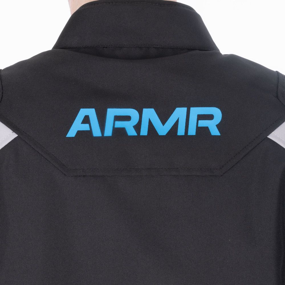 ARMR Kiso 4.0 Waterproof Textile Jacket Black / Light Grey / Blue