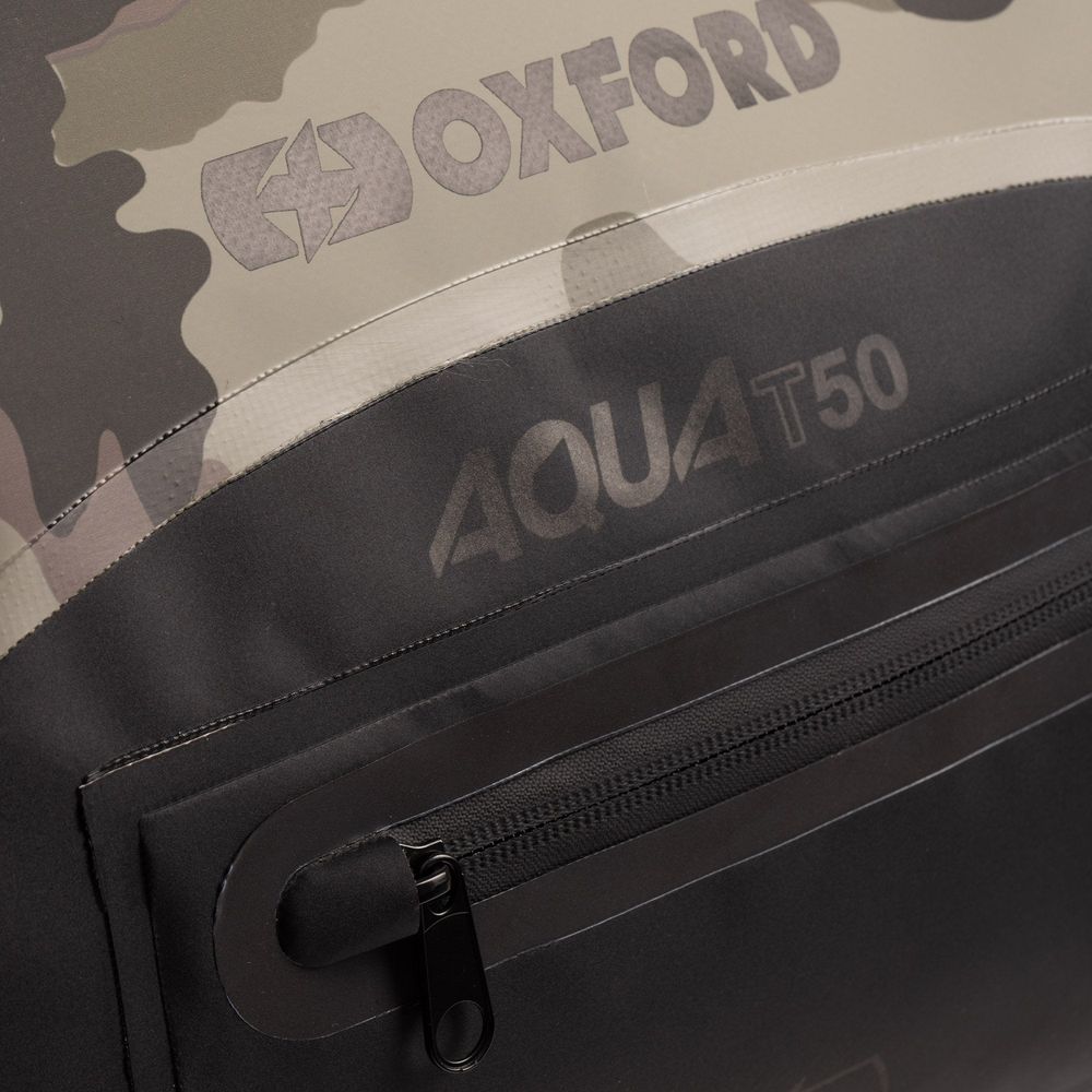 Oxford Aqua T-50 Roll Bag Camouflage / Black - FREE UK Shipping, FREE 365 Day Returns | Moto Central