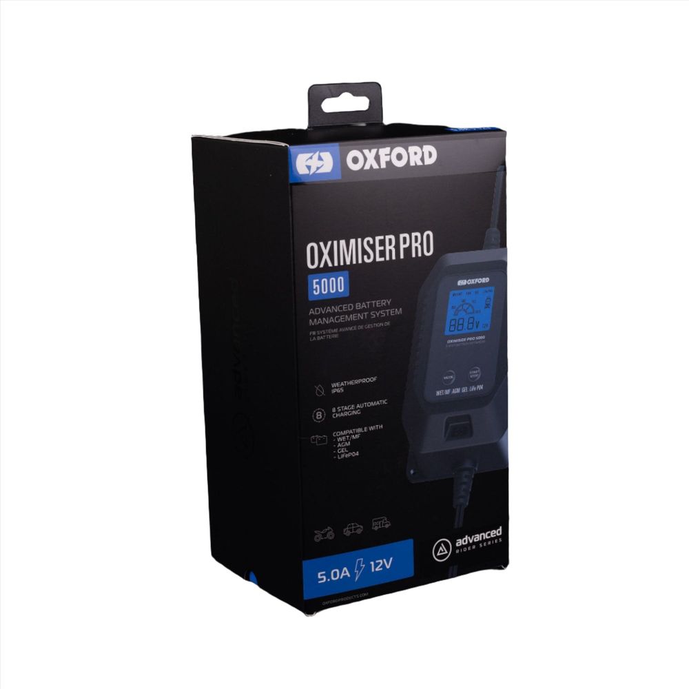 Oxford Oximiser Pro 5000 Black - EU Plug - FREE UK Shipping, FREE 365 Day Returns | Moto Central