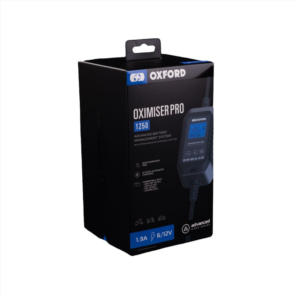 Oxford Oximiser Pro 1250 Black - EU Plug - FREE UK Shipping, FREE 365 Day Returns | Moto Central