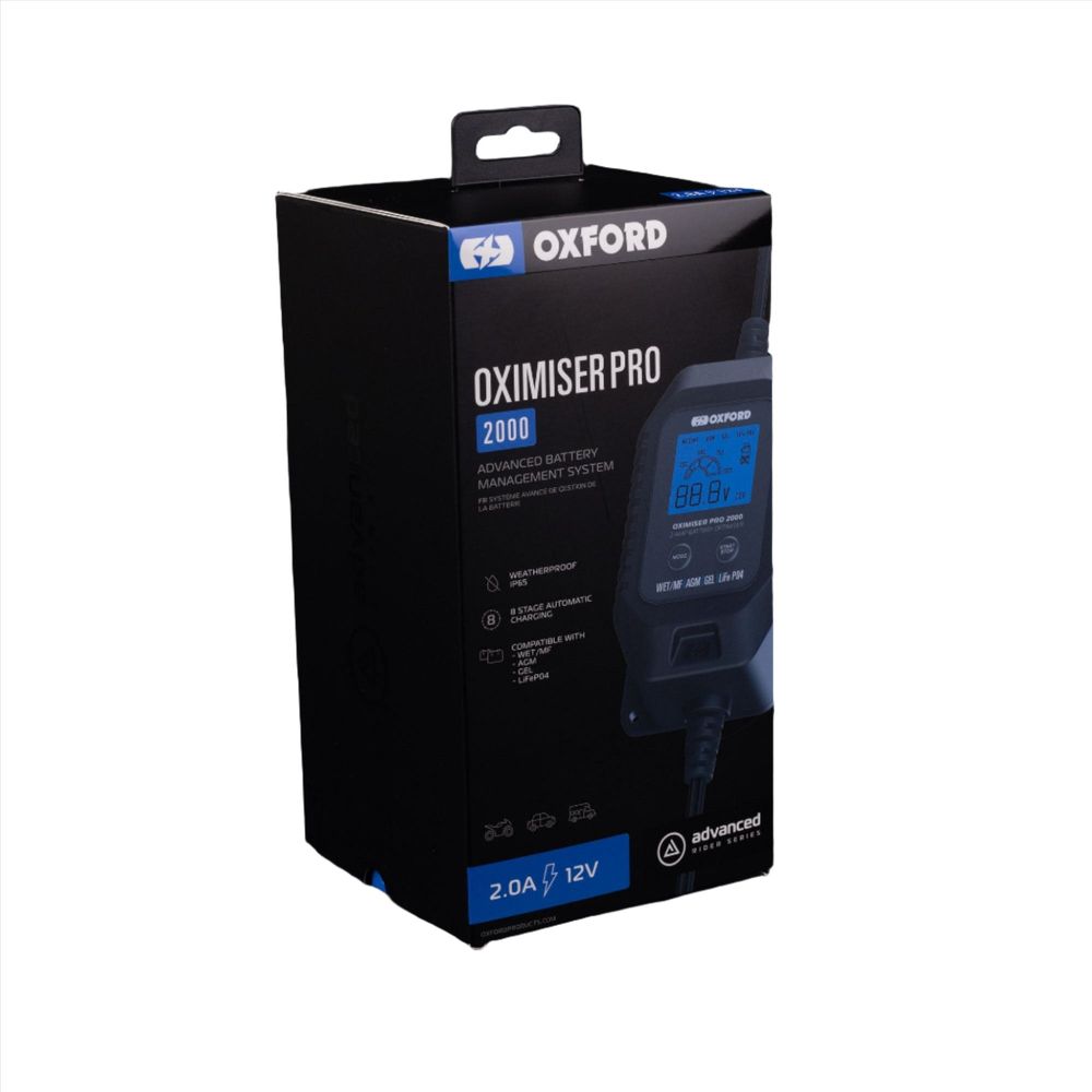 Oxford Oximiser Pro 2000 Black - EU Plug - FREE UK Shipping, FREE 365 Day Returns | Moto Central