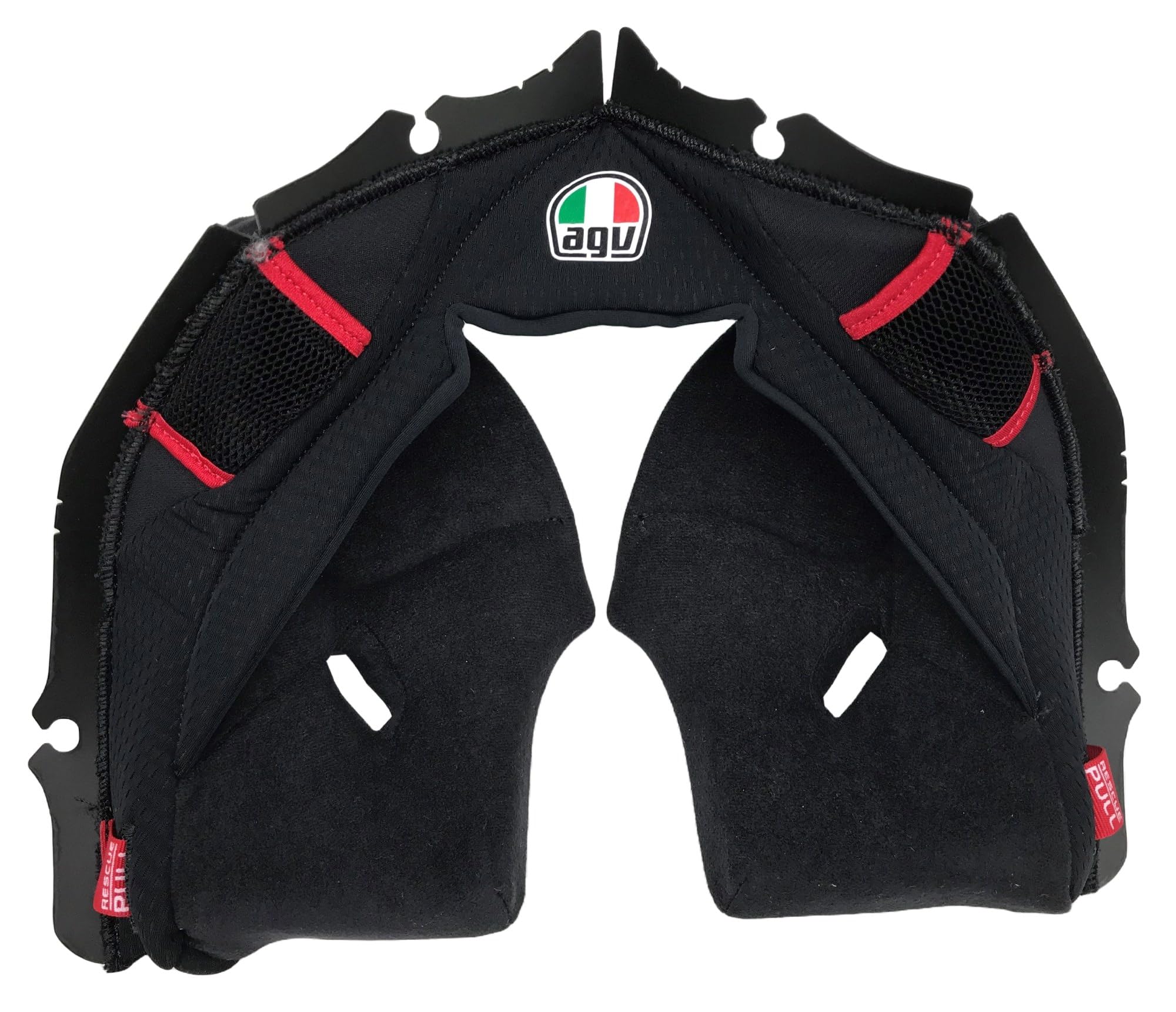 AGV Pista GP RR Cheek Pads ECE 22.06 Black / Red