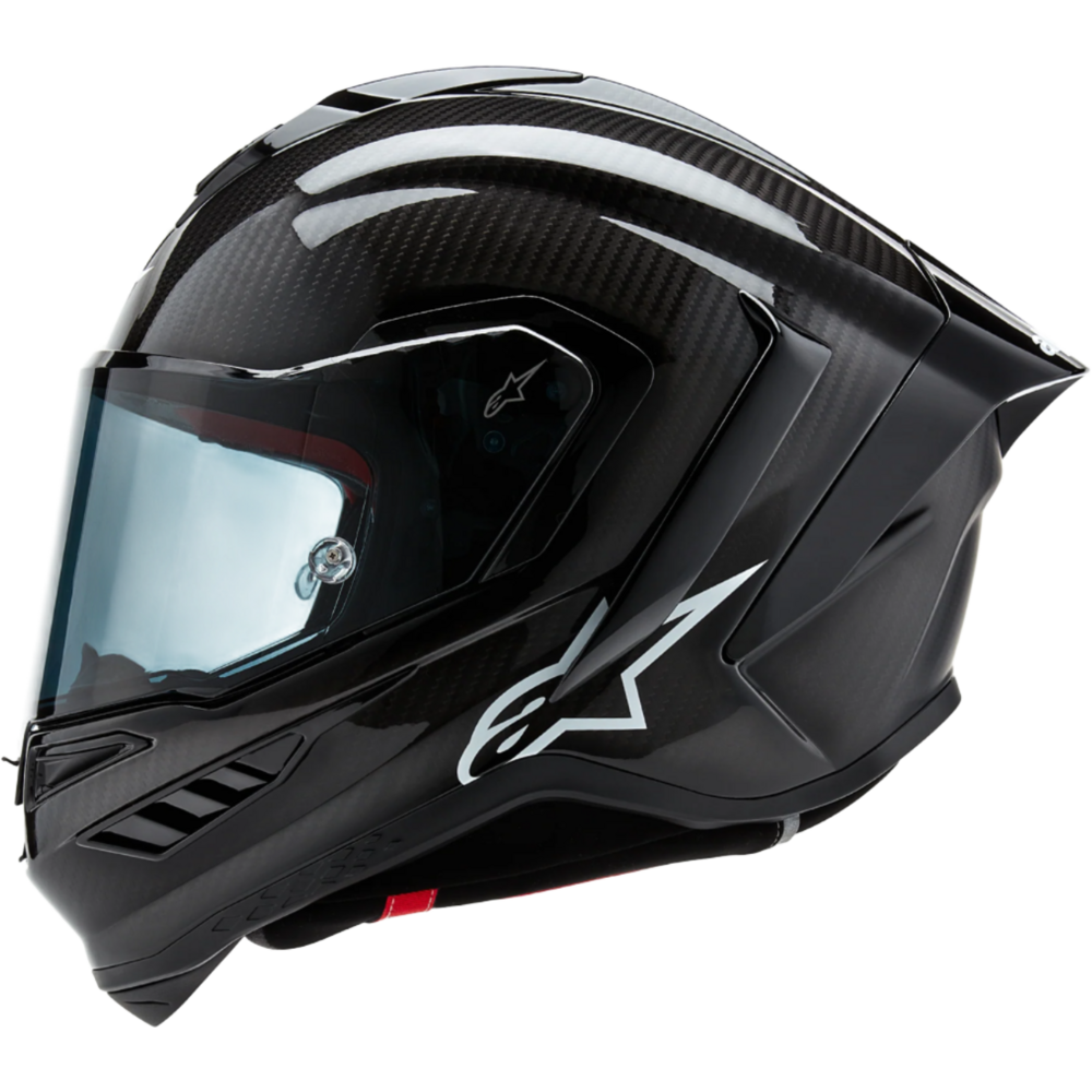 Alpinestars Supertech R10 Solid ECE 06 / FIM Full Face Helmet Matt & Gloss Black / Carbon