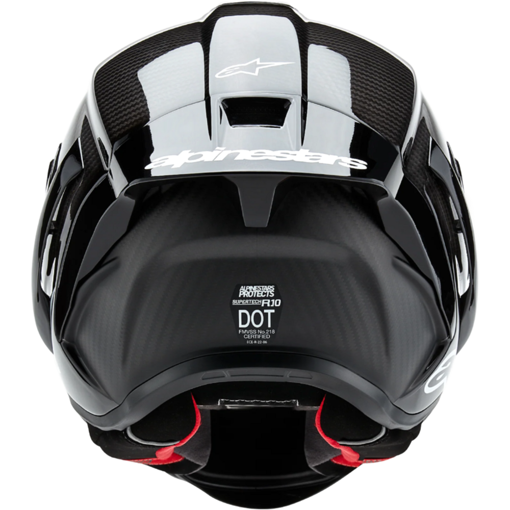 Alpinestars Supertech R10 Solid ECE 06 / FIM Full Face Helmet Matt & Gloss Black / Carbon