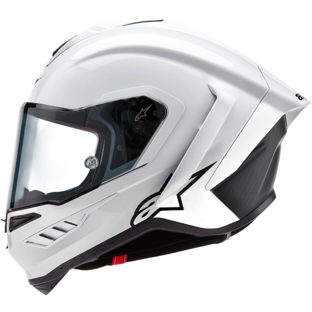 Alpinestars Supertech R10 Solid ECE 06 / FIM Full Face Helmet Gloss White / Matt Black