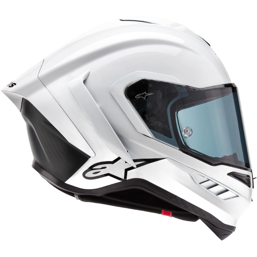 Alpinestars Supertech R10 Solid ECE 06 / FIM Full Face Helmet Gloss White / Matt Black