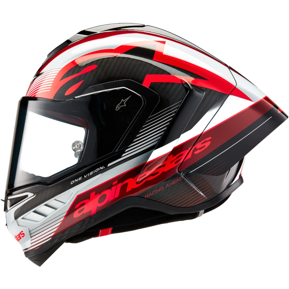 Alpinestars Supertech R10 Team ECE 06 / FIM Full Face Helmet Black / Carbon / Red / Gloss White