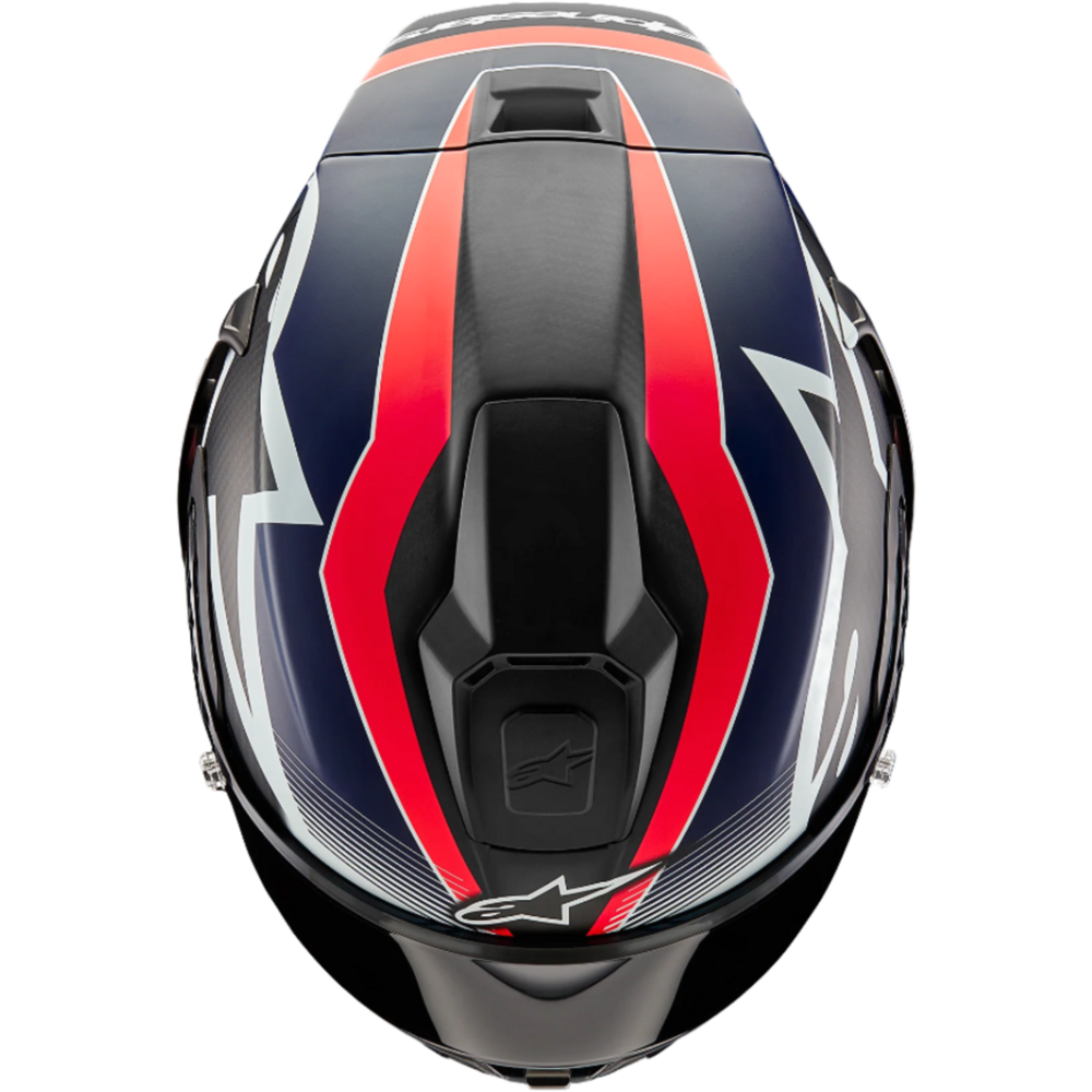 Alpinestars Supertech R10 Team ECE 06 / FIM Full Face Helmet Black / Carbon / Fluo Red / Matt Dark Blue