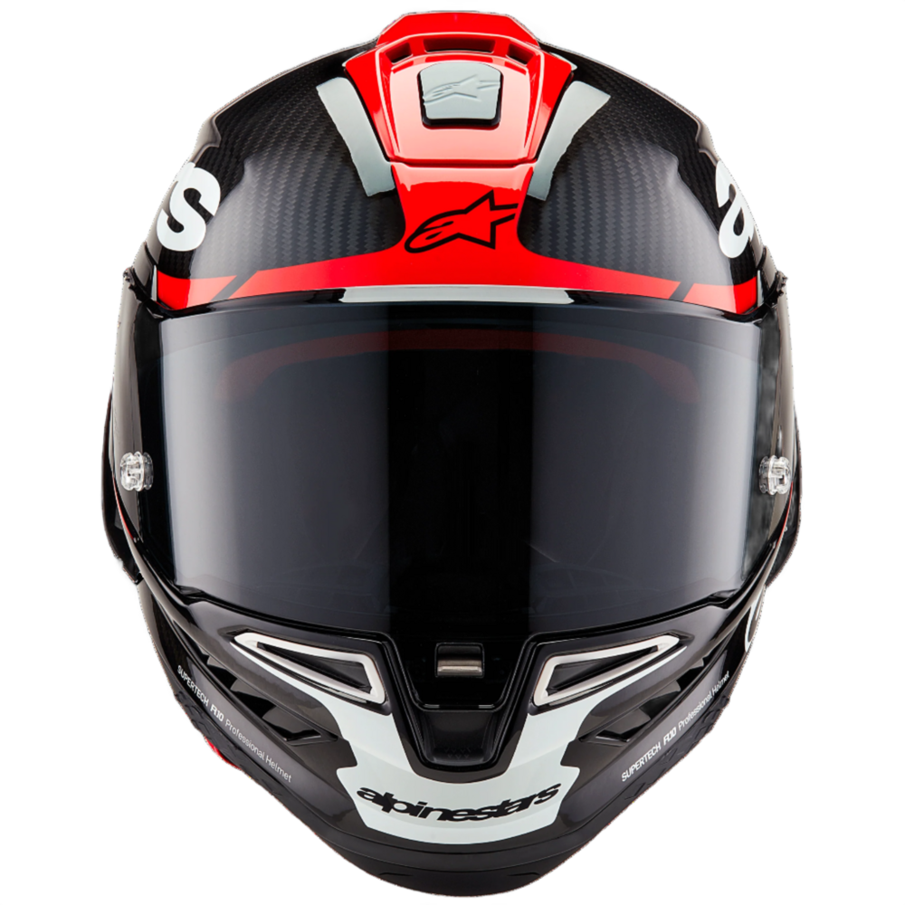 Alpinestars Supertech R10 Element ECE 06 / FIM Full Face Helmet Black / Carbon / Bright Red / Gloss White