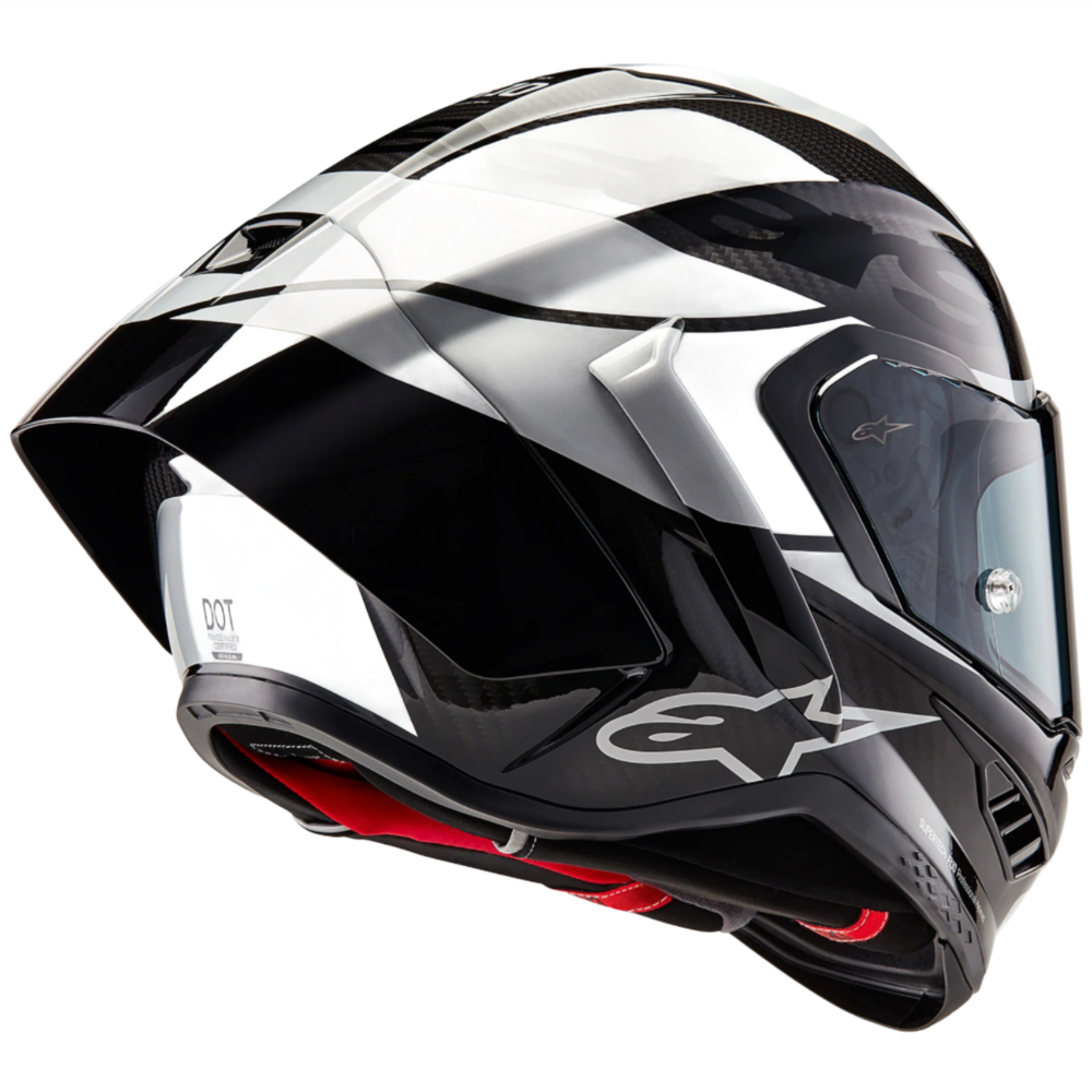 Alpinestars Supertech R10 Element ECE 06 / FIM Full Face Helmet Gloss Black / Carbon / Silver