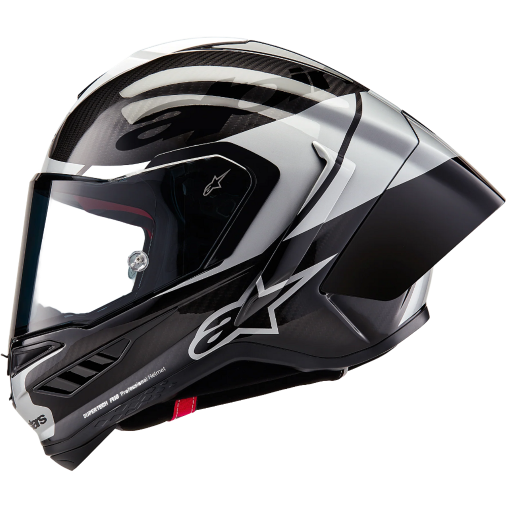 Alpinestars Supertech R10 Element ECE 06 / FIM Full Face Helmet Gloss Black / Carbon / Silver