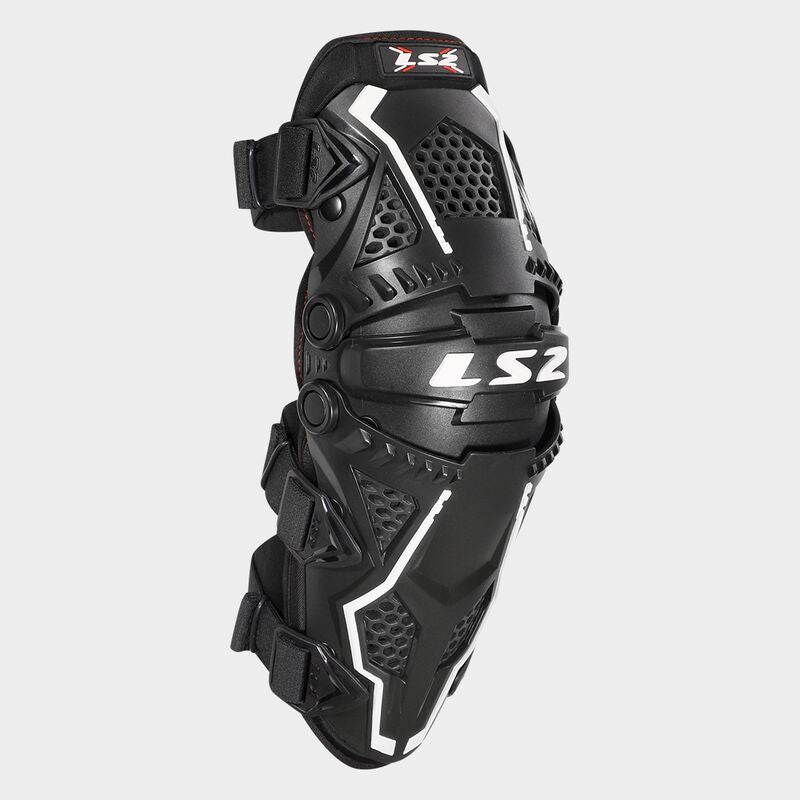 LS2 Fortress Elbow / Knee Protector Black - FREE UK Shipping, FREE 365 Day Returns | Moto Central