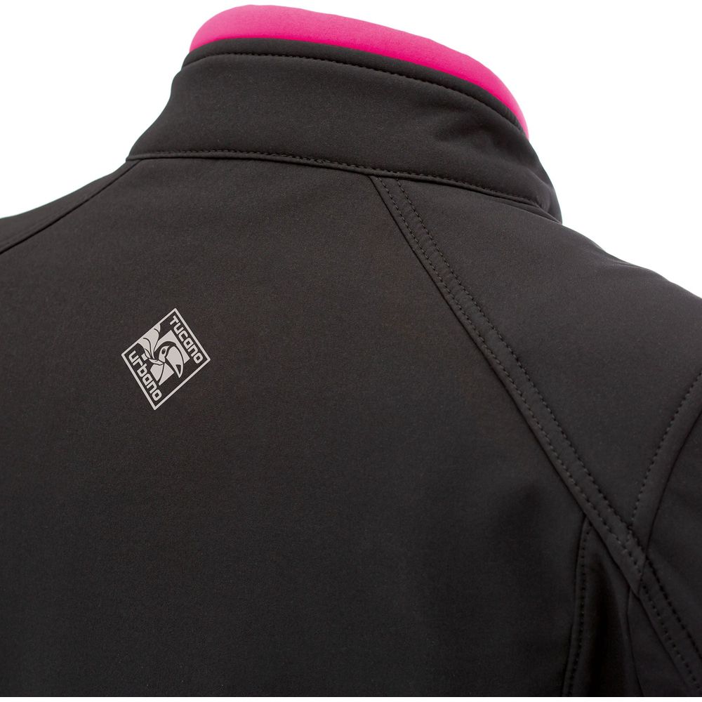 Tucano Urbano Ovetta CE Ladies Jacket Black / Fuchsia  - FREE UK Shipping, FREE 365 Day Returns | Moto Central