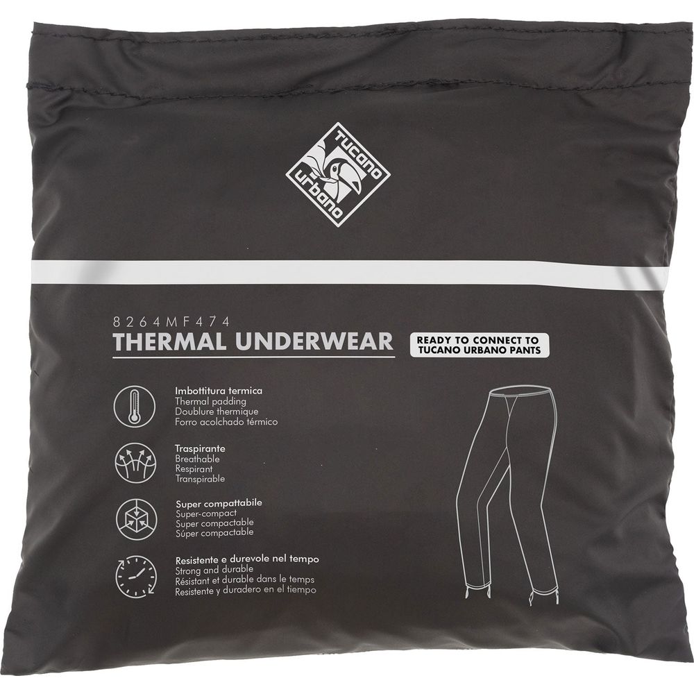 Tucano Urbano Jeans Thermal Underwear Black  - FREE UK Shipping, FREE 365 Day Returns | Moto Central