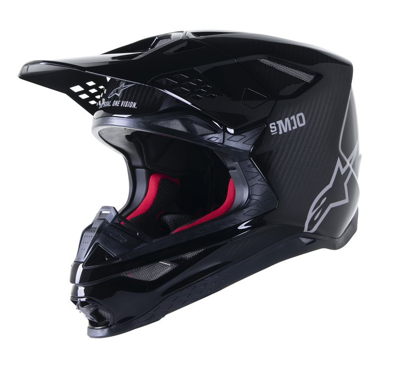 Alpinestars Supertech S-M10 Solid Helmet Ece Glossy Black / Carbon