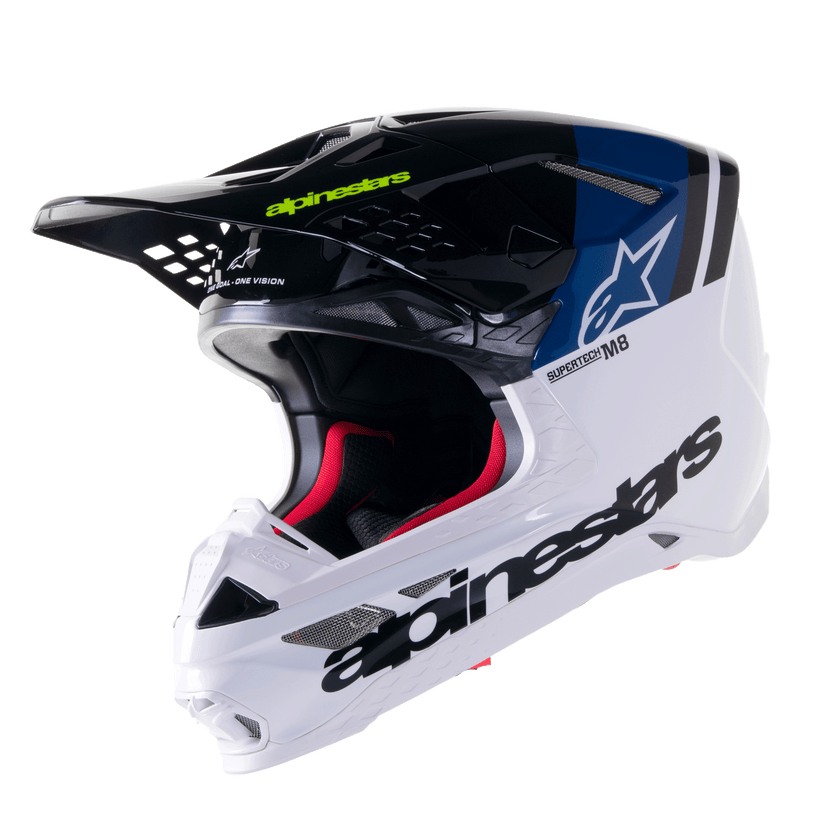 Alpinestars Supertech S-M8 Radium 2 Helmet Ece Nightlife Ucla Blue / Glossy White