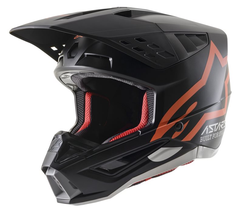 Alpinestars S-M5 Compass Helmet Ece Black / Matt Fluo Orange