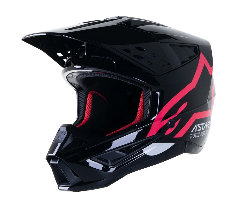 Alpinestars S-M5 Compass Helmet Ece Black / Diva Pink Glossy