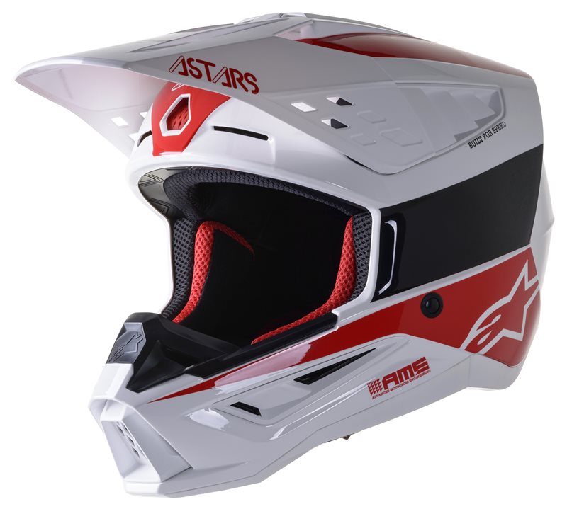 Alpinestars S-M5 Bond Helmet Ece White / Glossy Red