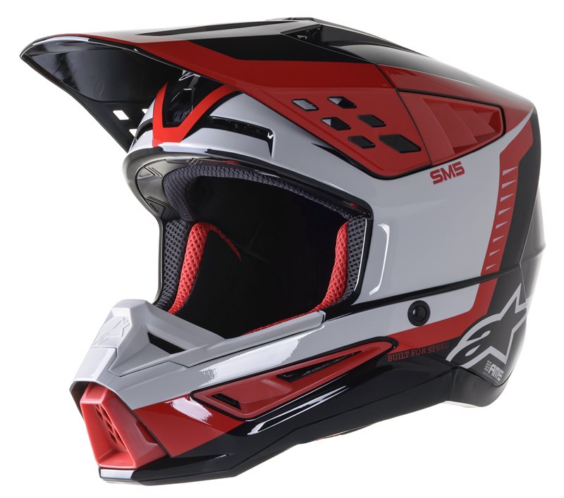 Alpinestars S-M5 Beam Helmet Ece Black / Grey / Glossy Red