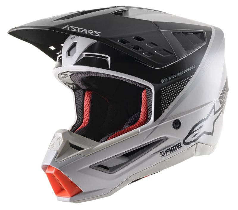 Alpinestars S-M5 Rayon Helmet Ece Light Grey / Black / Matt Silver