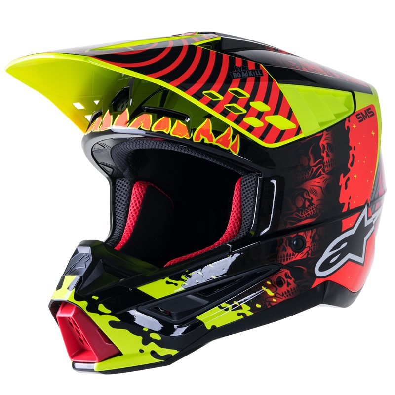 Alpinestars S-M5 Solar Flare Helmet Ece Black / Fluo Red / Fluo Yellow