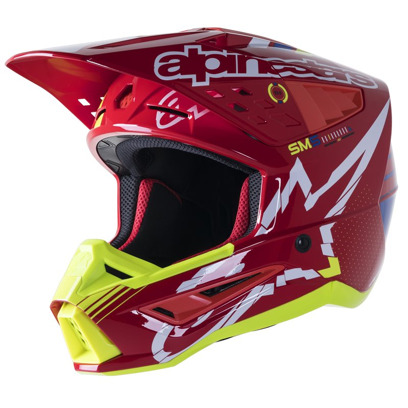 Alpinestars S-M5 Action Helmet Ece Bright Red / White / Fluo Yellow