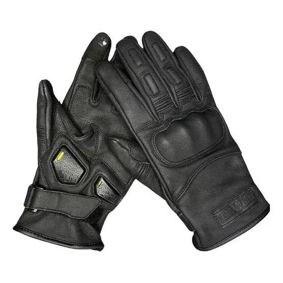 MotoGirl Bessie Ladies Leather Gloves Black