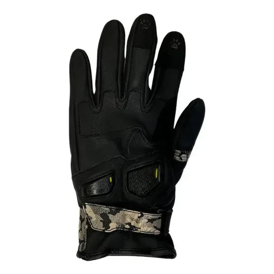 MotoGirl Bessie Ladies Leather Gloves Camo - FREE UK Shipping, FREE 365 Day Returns | Moto Central