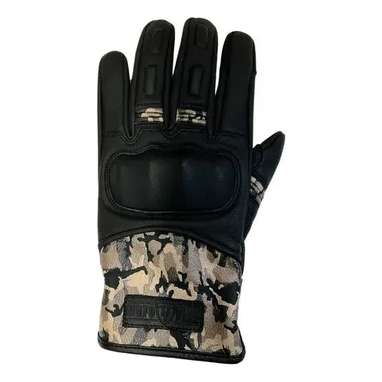 MotoGirl Bessie Ladies Leather Gloves Camo - FREE UK Shipping, FREE 365 Day Returns | Moto Central