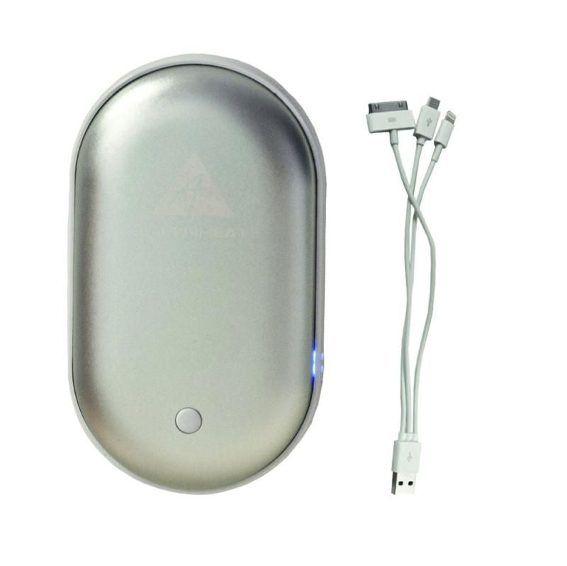 Alpenheat 4200 MAH Powerbank Silver With Handwarmer Function