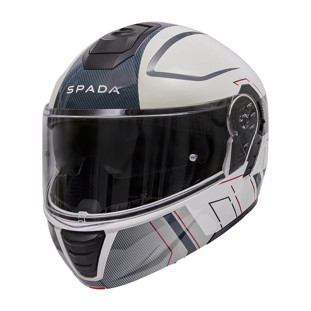 Spada Orion 2 Element Flip-Up Helmet White / Grey / Red