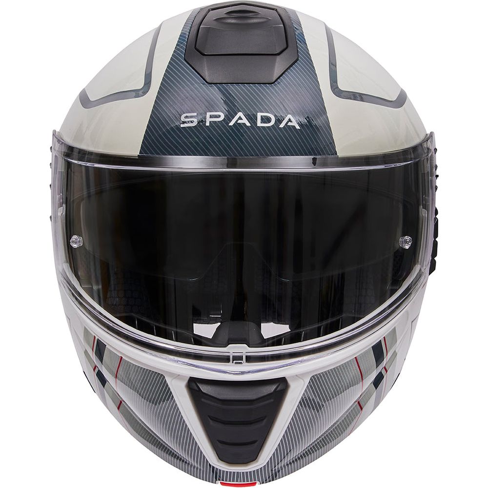 Spada Orion 2 Element Flip-Up Helmet White / Grey / Red - FREE UK Shipping, FREE 365 Day Returns | Moto Central