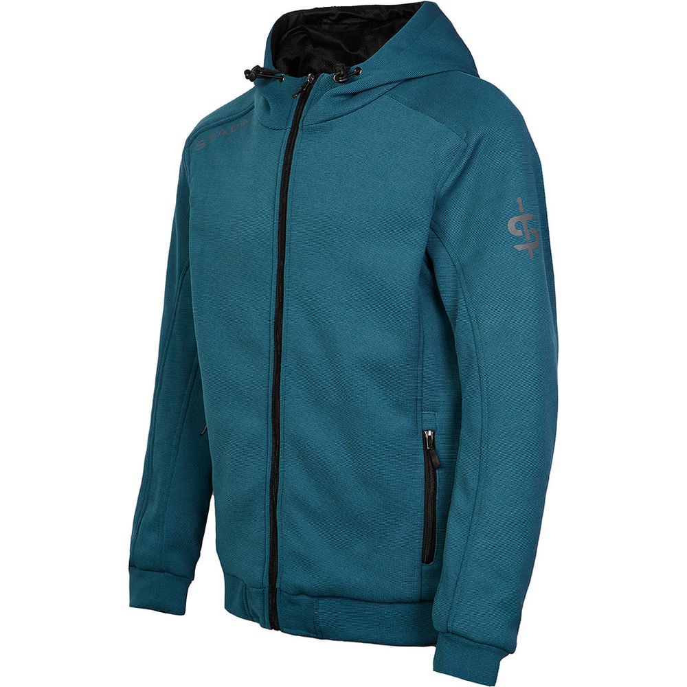 Spada Blade Zip CE Hoodie Coral Blue - FREE UK Shipping, FREE 365 Day Returns | Moto Central