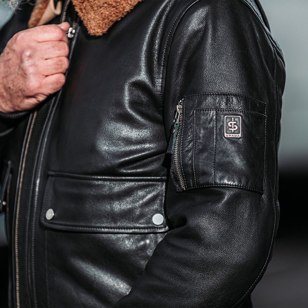 Spada Turbine CE Leather Jacket Black - FREE UK Shipping, FREE 365 Day Returns | Moto Central