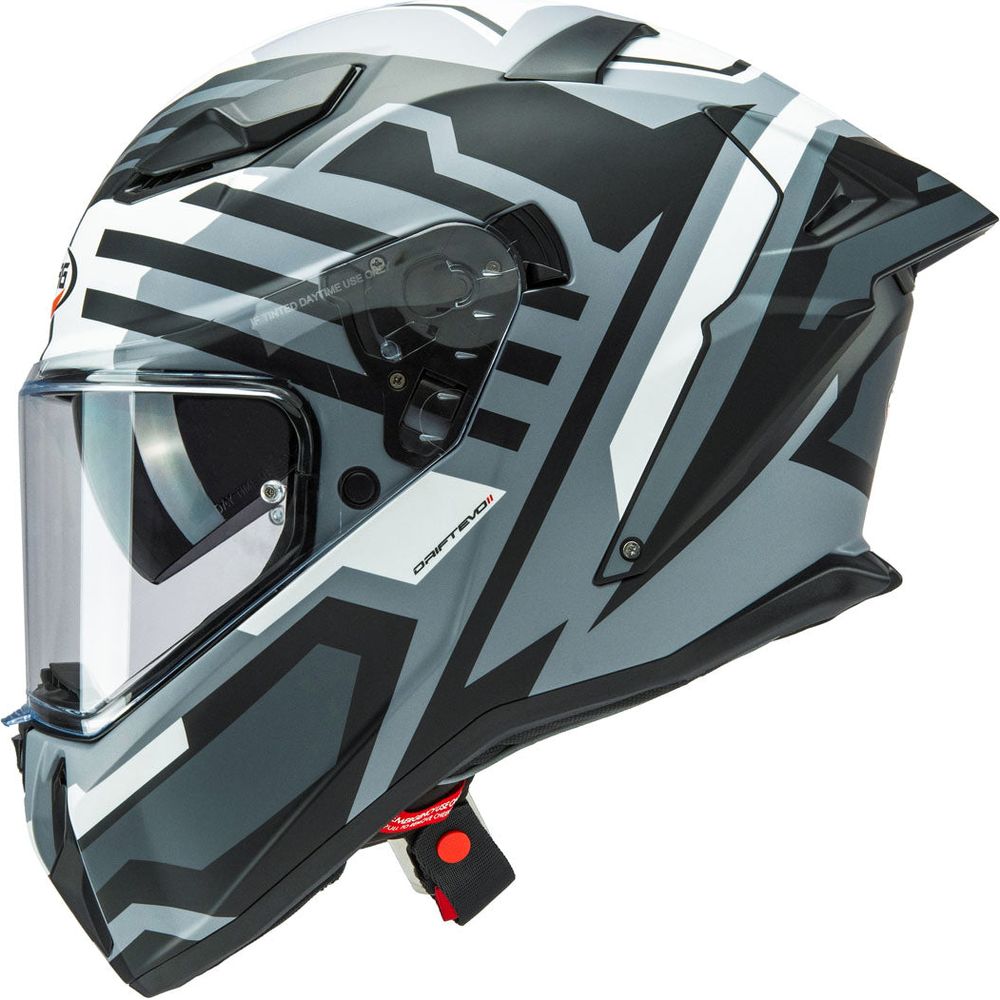 Caberg Drift Evo 2 Full Face Helmet Horizon Matt Grey / Black / White - FREE UK Shipping, FREE 365 Day Returns | Moto Central