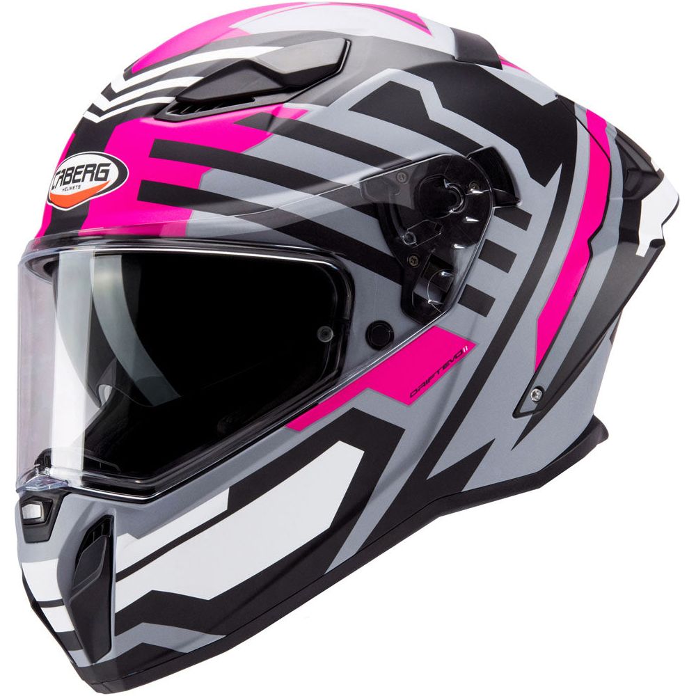 Caberg Drift Evo 2 Full Face Helmet Horizon Matt Grey / Black / Fuchsia