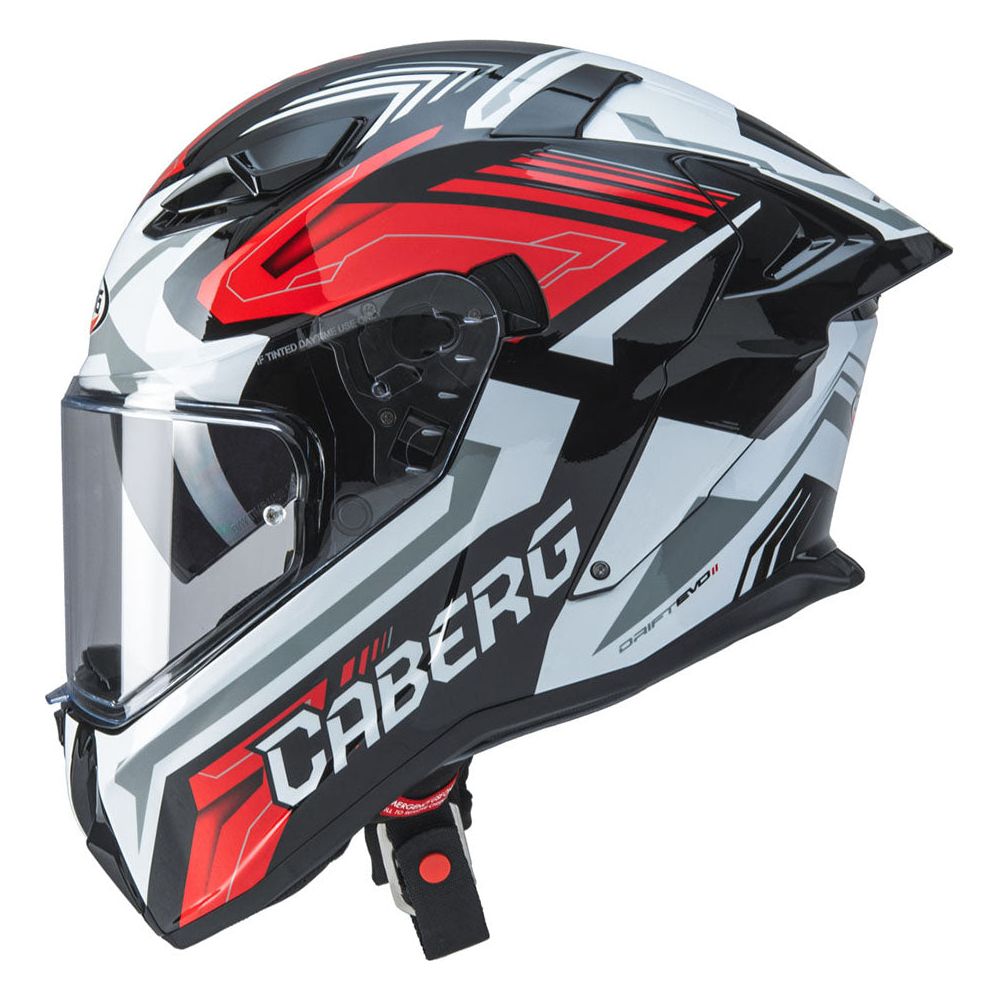 Caberg Drift Evo 2 Full Face Helmet Jarama Black / White / Red - FREE UK Shipping, FREE 365 Day Returns | Moto Central