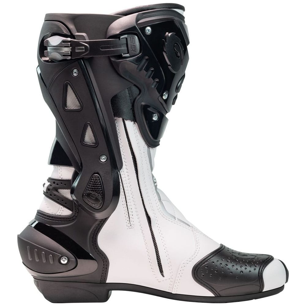 Sidi ST CE Boots Black / White - FREE UK Shipping, FREE 365 Day Returns | Moto Central