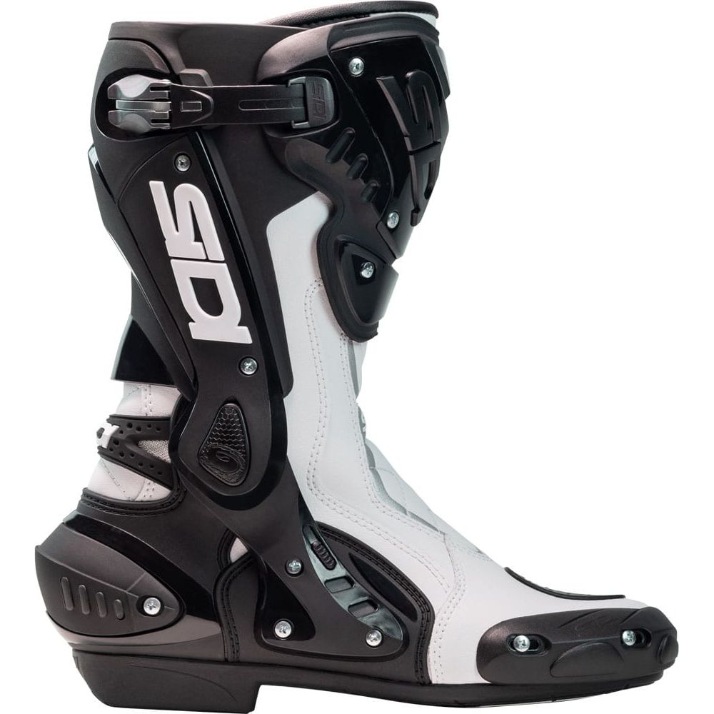 Sidi ST CE Boots Black / White - FREE UK Shipping, FREE 365 Day Returns | Moto Central